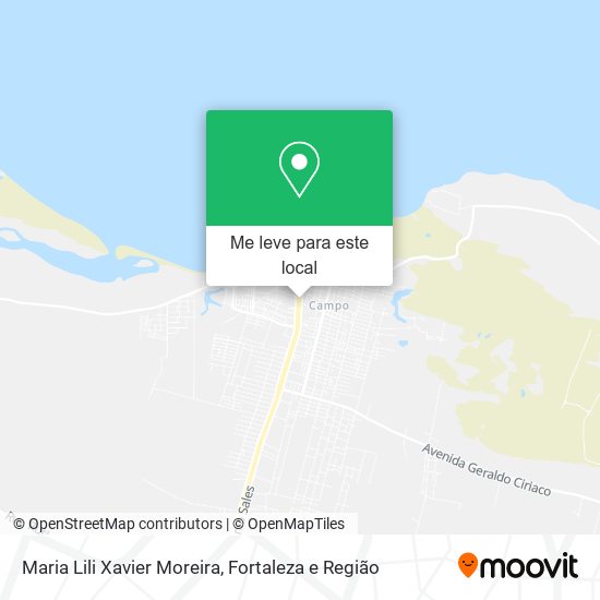 Maria Lili Xavier Moreira mapa