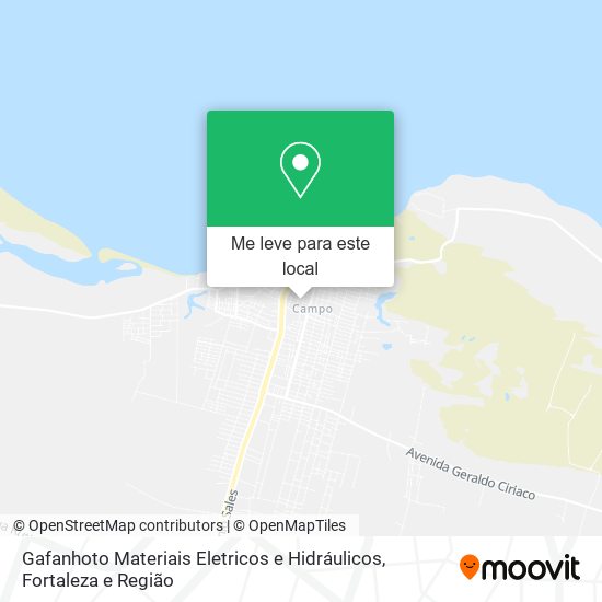 Gafanhoto Materiais Eletricos e Hidráulicos mapa