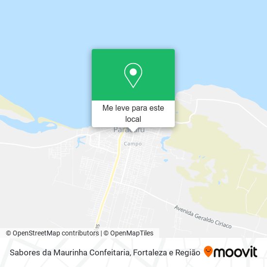 Sabores da Maurinha Confeitaria mapa