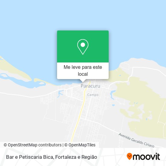 Bar e Petiscaria Bica mapa