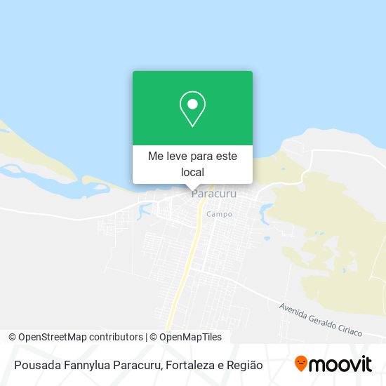 Pousada Fannylua Paracuru mapa
