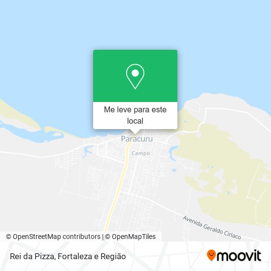 Rei da Pizza mapa