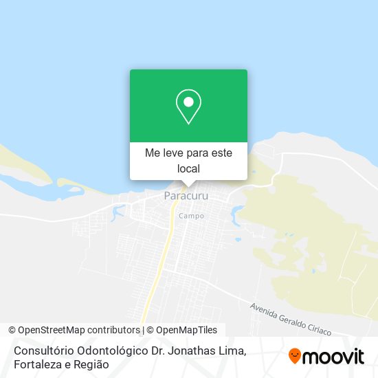 Consultório Odontológico Dr. Jonathas Lima mapa