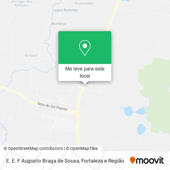E. E. F Augusto Braga de Sousa mapa
