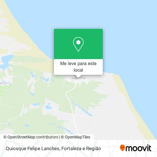 Quiosque Felipe Lanches mapa