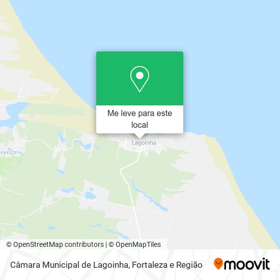 Câmara Municipal de Lagoinha mapa