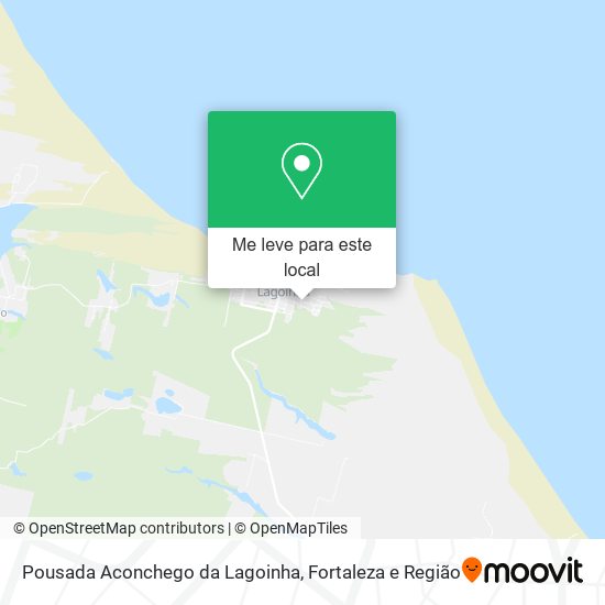 Pousada Aconchego da Lagoinha mapa