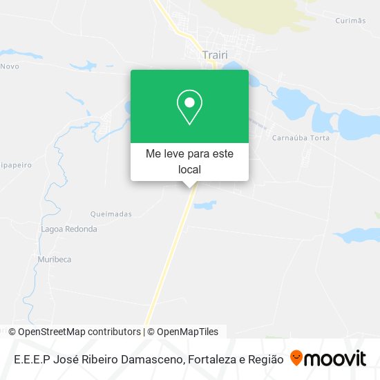 E.E.E.P José Ribeiro Damasceno mapa