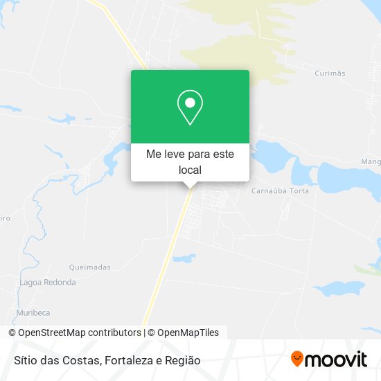 Sítio das Costas mapa