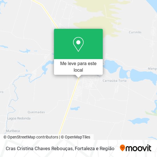 Cras Cristina Chaves Rebouças mapa