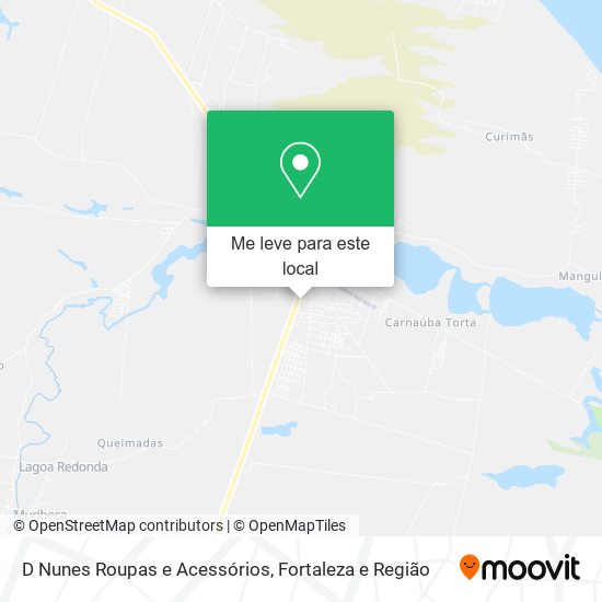 D Nunes Roupas e Acessórios mapa