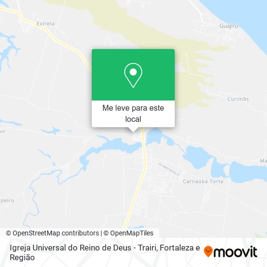 Igreja Universal do Reino de Deus - Trairi mapa