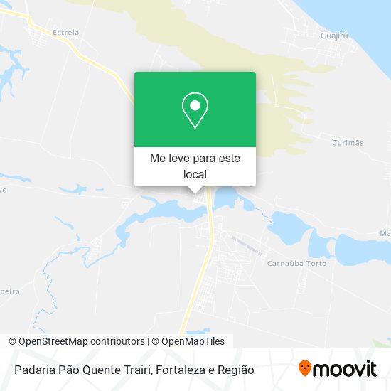 Padaria Pão Quente Trairi mapa