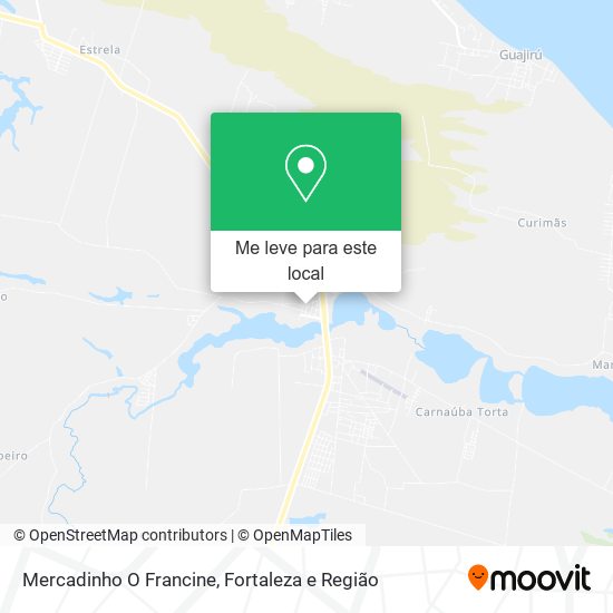 Mercadinho O Francine mapa