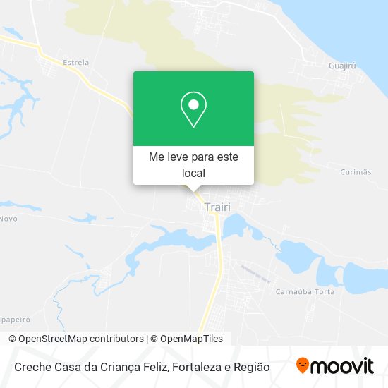Creche Casa da Criança Feliz mapa