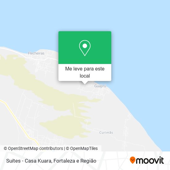 Suítes - Casa Kuara mapa