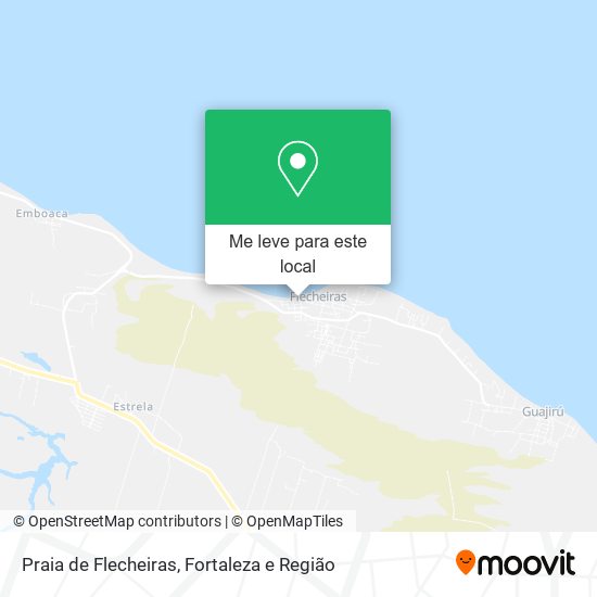 Praia de Flecheiras mapa
