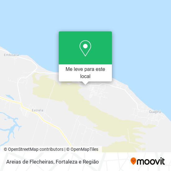 Areias de Flecheiras mapa