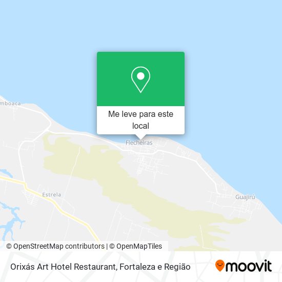 Orixás Art Hotel Restaurant mapa