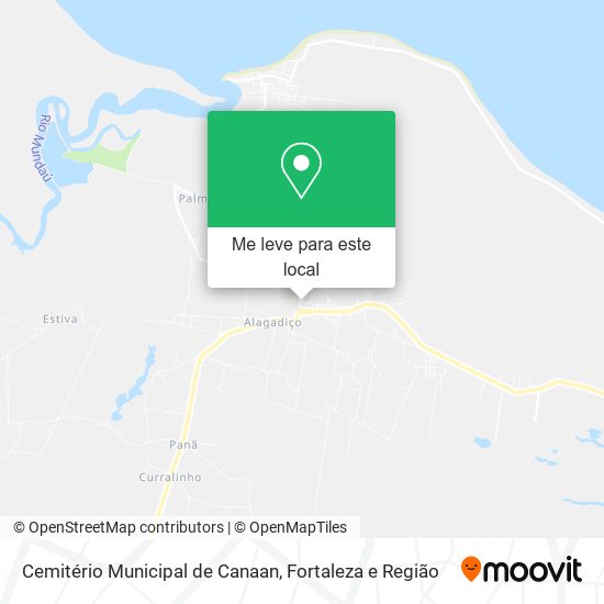 Cemitério Municipal de Canaan mapa