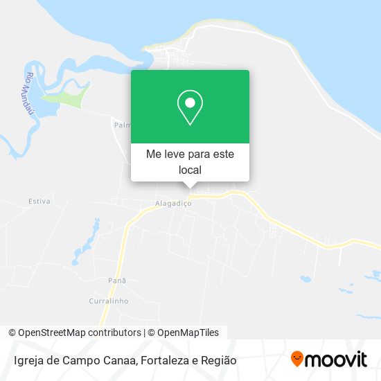 Igreja de Campo Canaa mapa