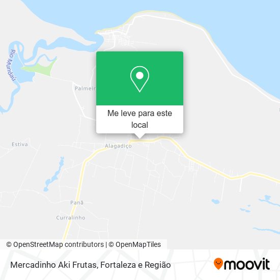 Mercadinho Aki Frutas mapa