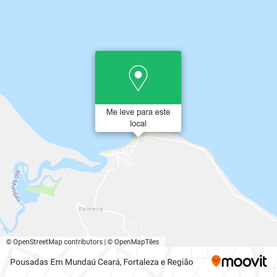 Pousadas Em Mundaú Ceará mapa