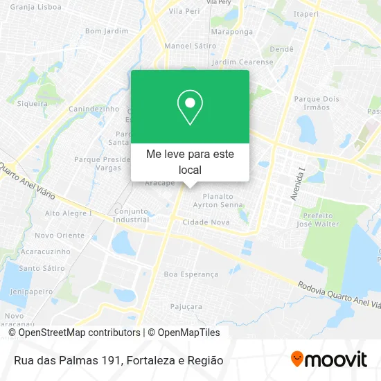 Rua das Palmas 191 mapa