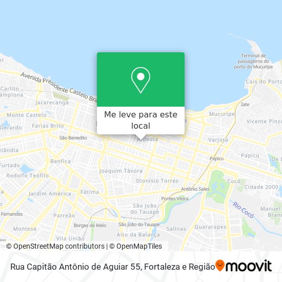 Rua Capitão Antônio de Aguiar 55 mapa