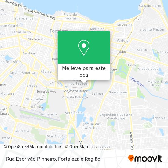 Rua Escrivão Pinheiro mapa
