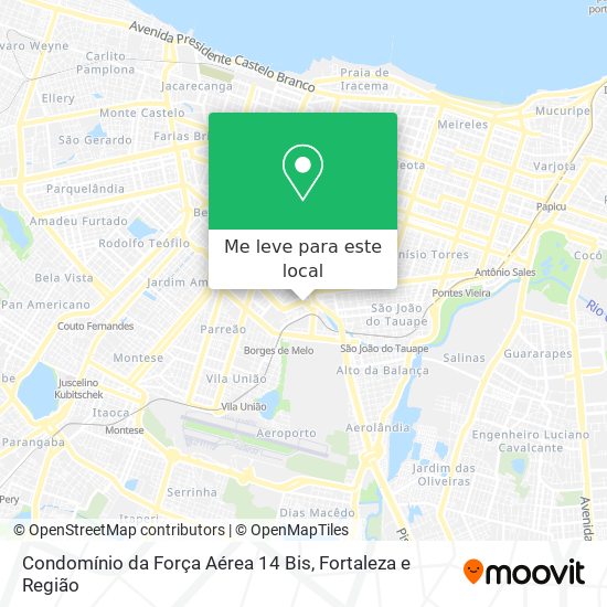 Condomínio da Força Aérea 14 Bis mapa