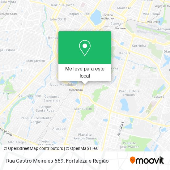 Rua Castro Meireles 669 mapa