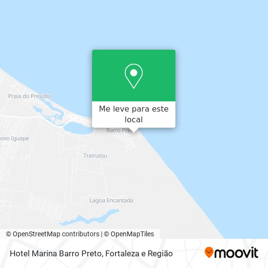Hotel Marina Barro Preto mapa