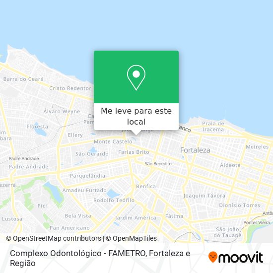 Complexo Odontológico - FAMETRO mapa