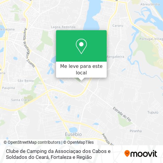 Clube de Camping da Associaçao dos Cabos e Soldados do Ceará mapa