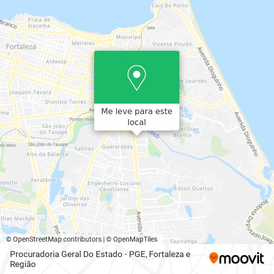 Procuradoria Geral Do Estado - PGE mapa