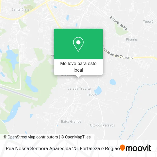 Rua Nossa Senhora Aparecida 25 mapa