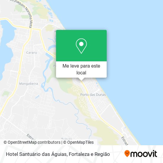 Hotel Santuário das Águias mapa