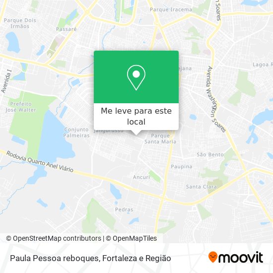 Paula Pessoa reboques mapa