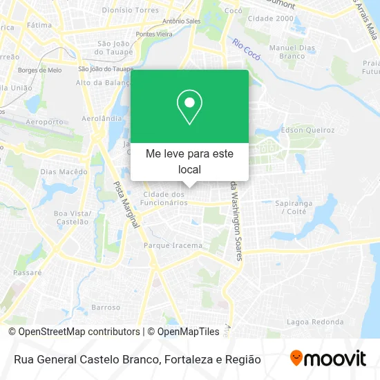 Rua General Castelo Branco mapa