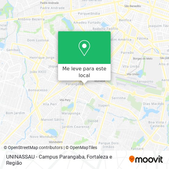 UNINASSAU - Campus Parangaba mapa