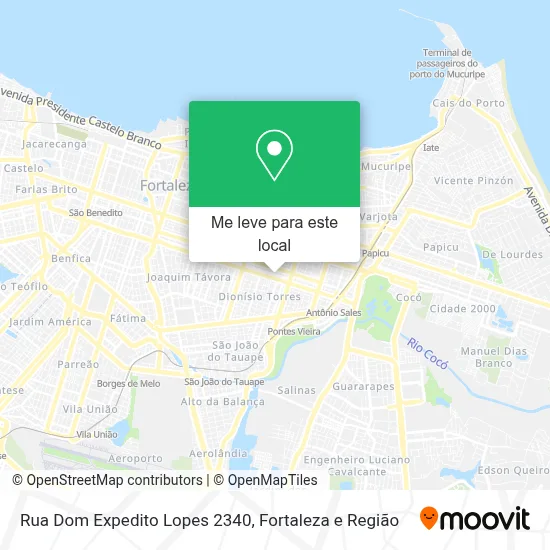 Rua Dom Expedito Lopes 2340 mapa