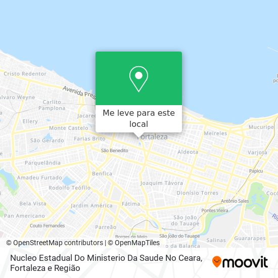 Nucleo Estadual Do Ministerio Da Saude No Ceara mapa