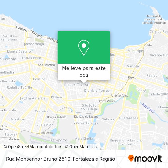 Rua Monsenhor Bruno 2510 mapa