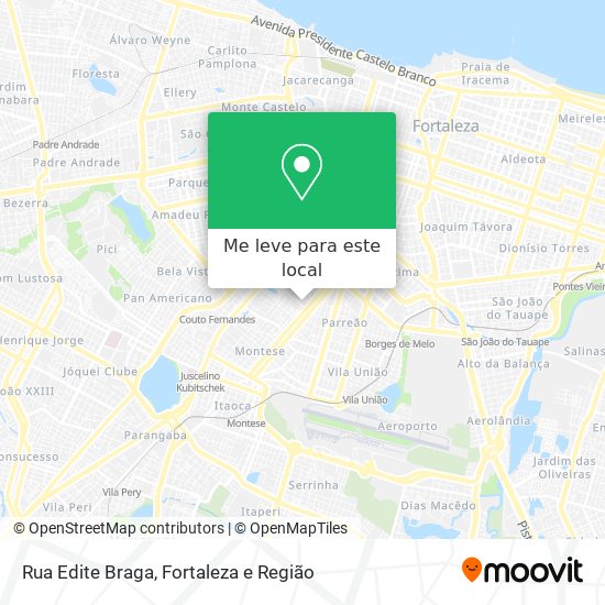 Rua Edite Braga mapa