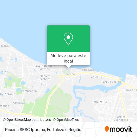 Piscina SESC Iparana mapa