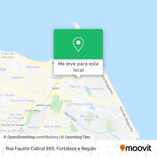 Rua Fausto Cabral 885 mapa