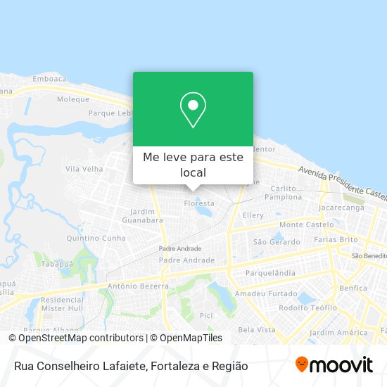 Rua Conselheiro Lafaiete mapa