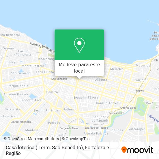 Casa loterica ( Term. São Benedito) mapa