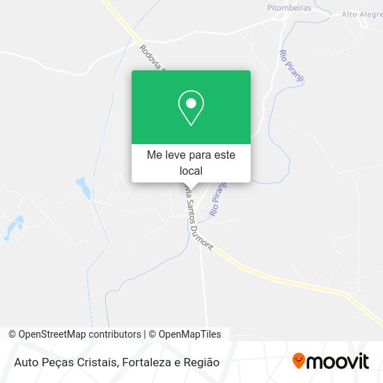 Auto Peças Cristais mapa